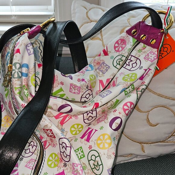 Multi Color Marino Orlandi sling tote - Picture 1 of 5